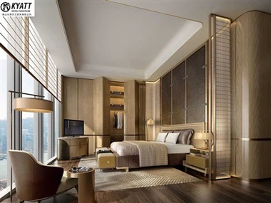 Móveis de quarto de hotel de luxo
